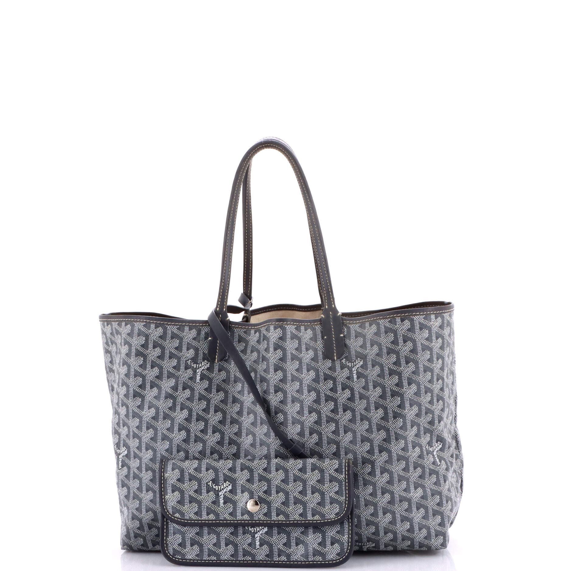 Pre-Owned Goyard Saint Louis Tote Coated Canvas PM, Alternate, color, Gray