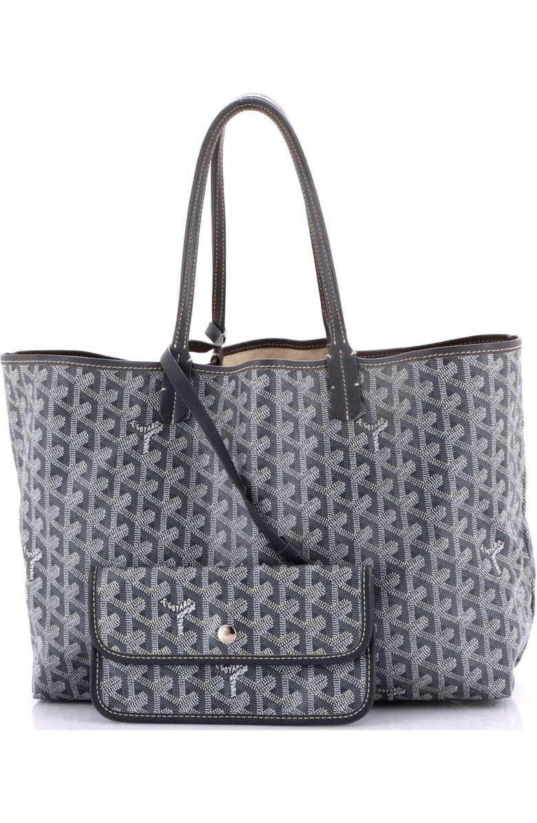 Pre-Owned Goyard Saint Louis Tote Coated Canvas PM, Alternate, color, Gray