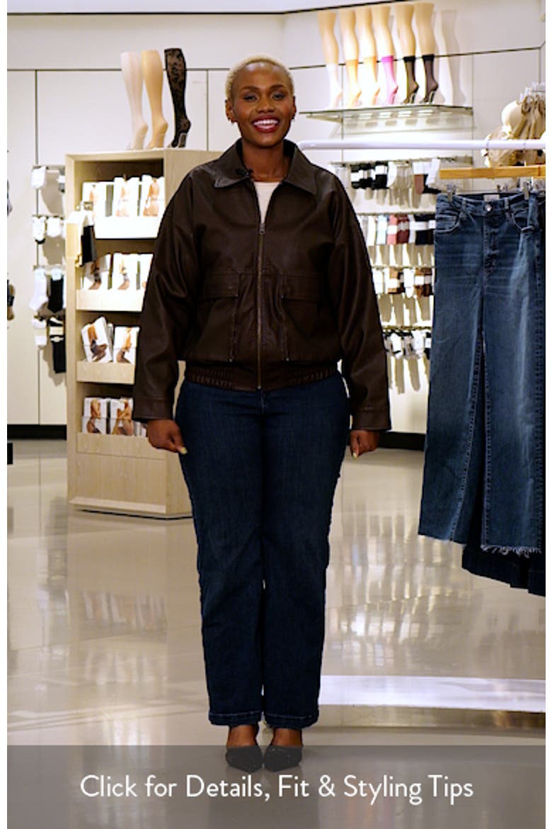 Relaxed Faux Leather Jacket video