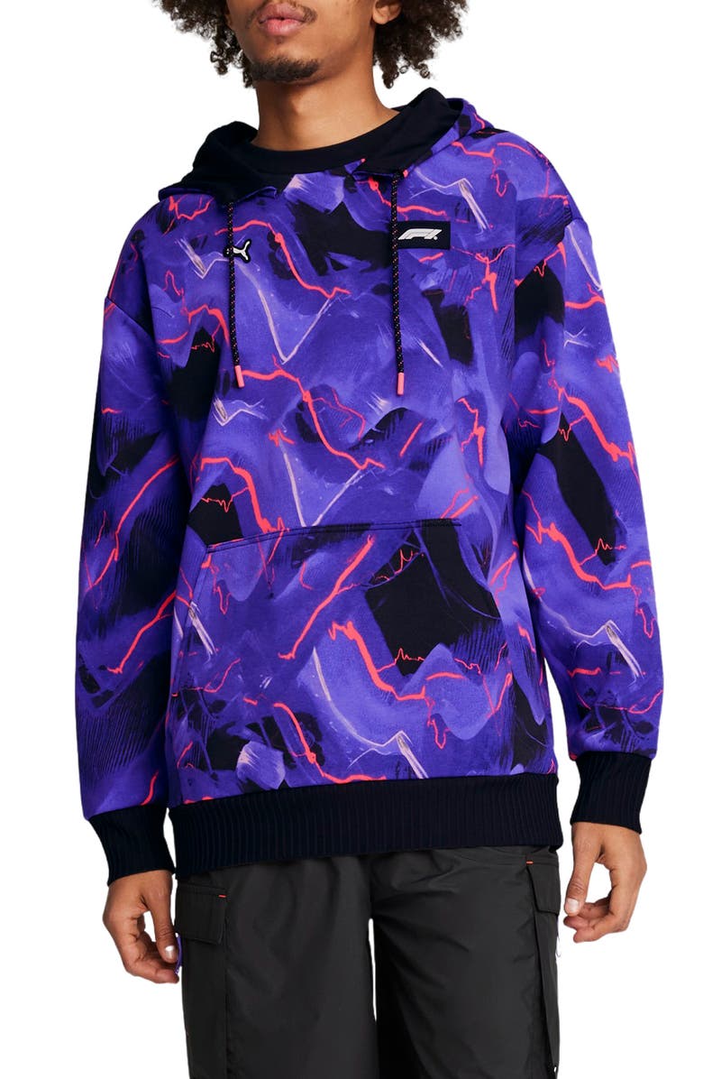 PUMA x Formula 1<sup>®</sup> Race Neon Energy Cotton Blend Hoodie, Main, color, 