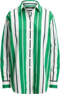 Lauren Ralph Lauren Stripe Cotton Button-Up Shirt