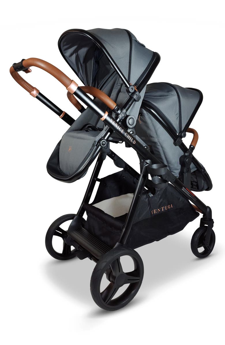 Venice Child Ventura Stroller & Second Stroller Seat, Alternate, color, Shadow Gray