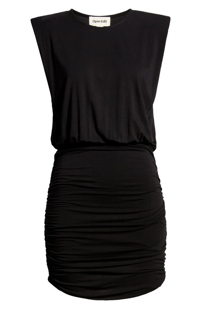Open Edit Strong Shoulder Body-Con Minidress, Alternate, color, 