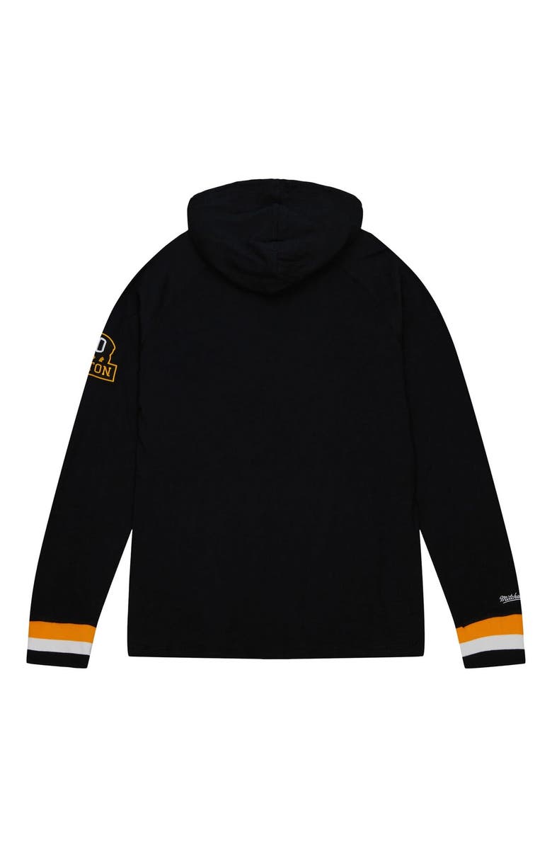 Mitchell & Ness Men's Mitchell & Ness Black Boston Bruins 100th Anniversary Legendary Raglan Pullover Hoodie, Alternate, color, 