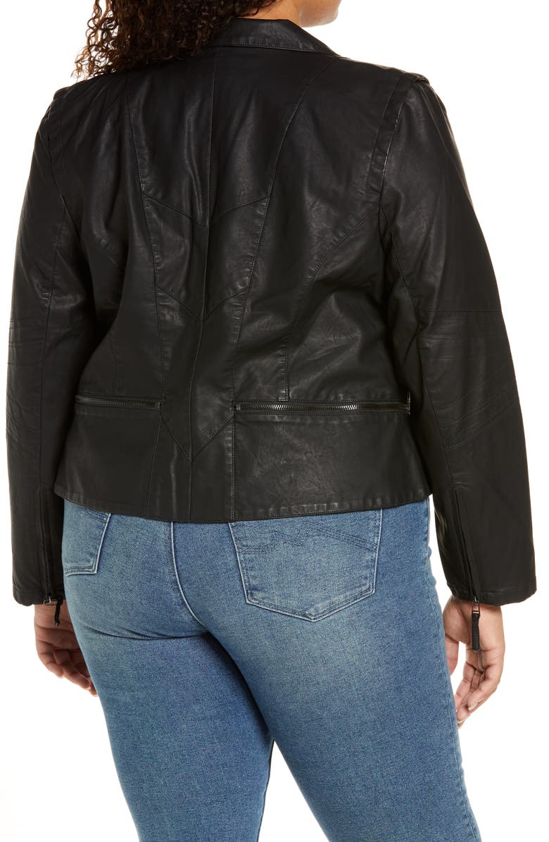 BLANKNYC Faux Leather Moto Jacket, Alternate, color,