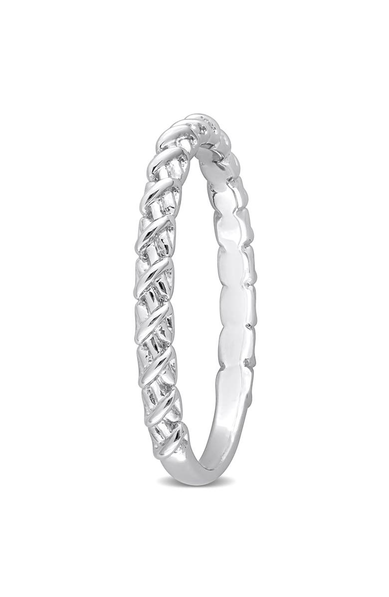 Julianna B. Crossover Twisted Ring 14k White Gold, Alternate, color, White Gold