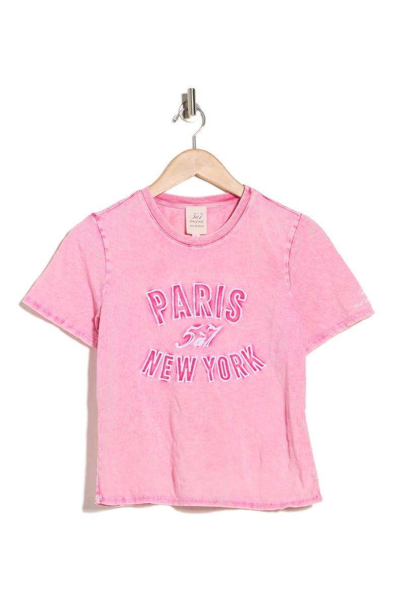 Garment Dyed Cotton Graphic Shrunken T-Shirt, Alternate, color, CARNATION