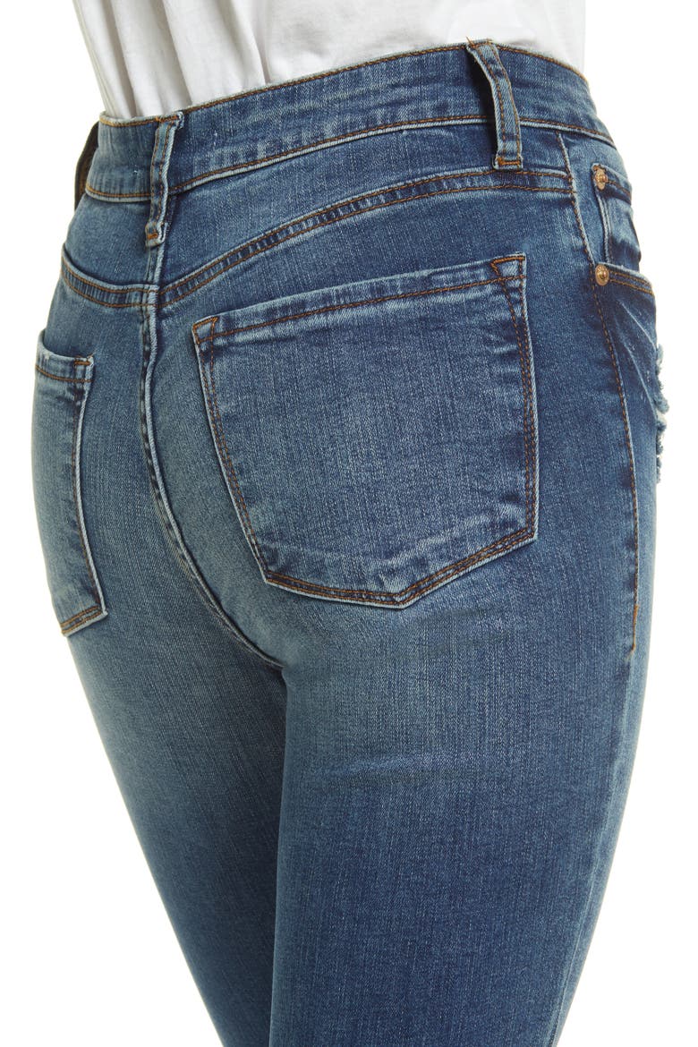 Ellie High Waist Fray Hem Ankle Skinny Jeans, Alternate, color, SEPULVEDA