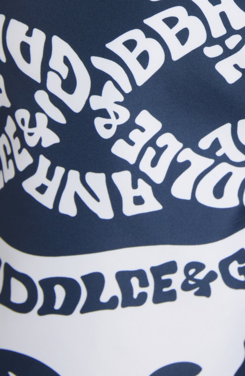 Dolce&Gabbana Marina Print Swim Trunks, Alternate, color,