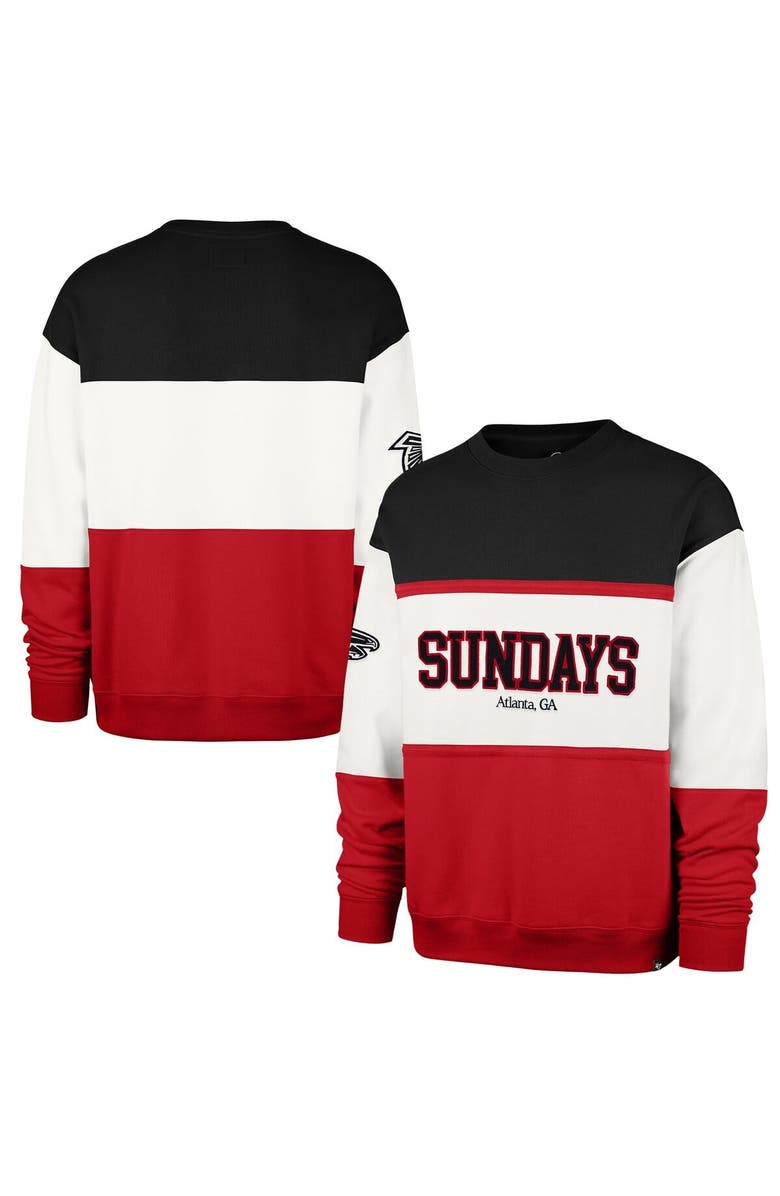 '47 Men's '47 White Atlanta Falcons Sundays Breeze By Maximalist Sweatshirt, Main, color, White