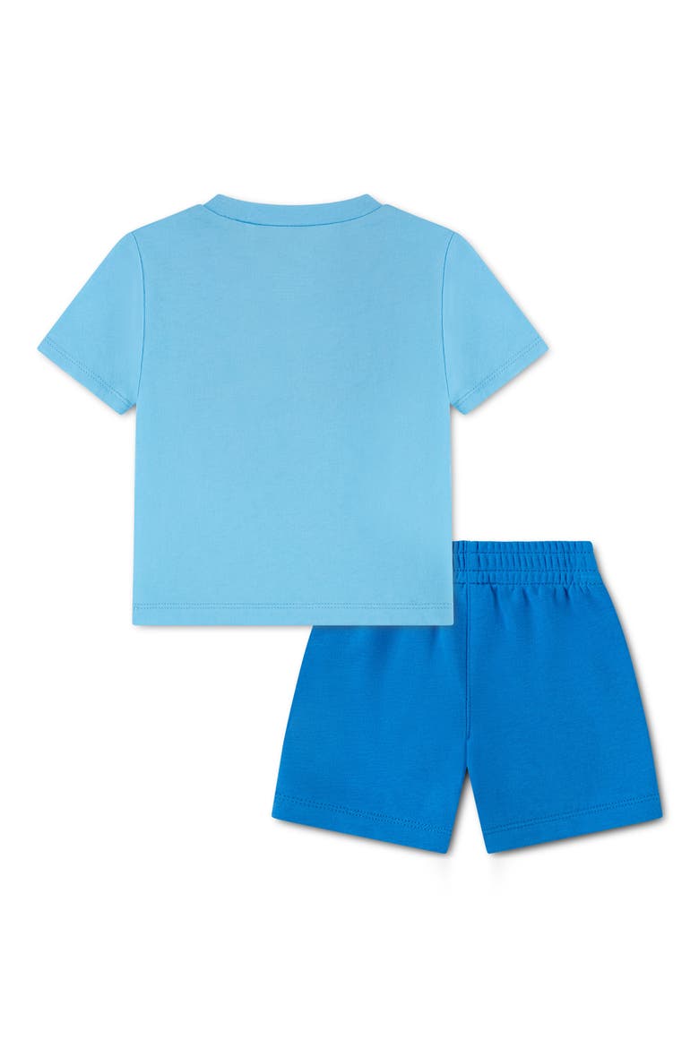 Just Do It Graphic T-Shirt & Sweat Shorts Set, Alternate, color, LIGHT PHOTO BLUE