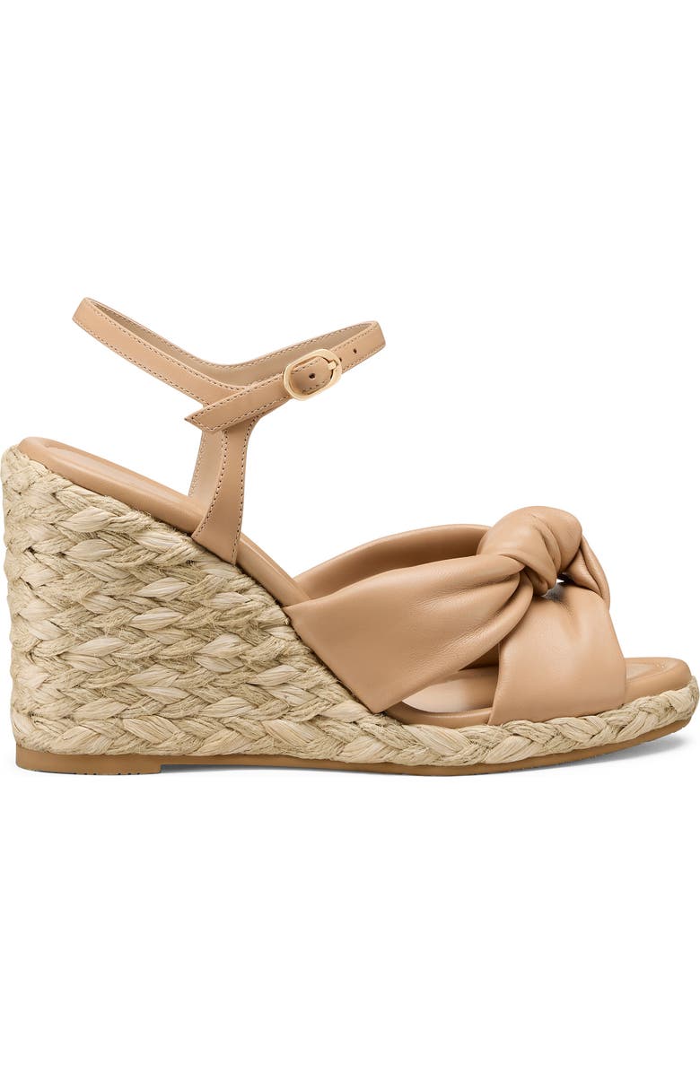 Stuart Weitzman Soplaya Espadrille Wedge Sandal, Alternate, color, Adobe Brown