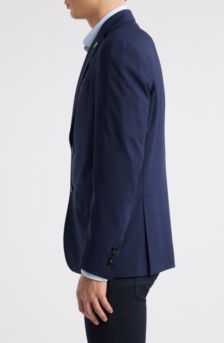 Ted Baker London Karl Trim Fit Stretch Solid Wool Blazer, Alternate, color, Blue