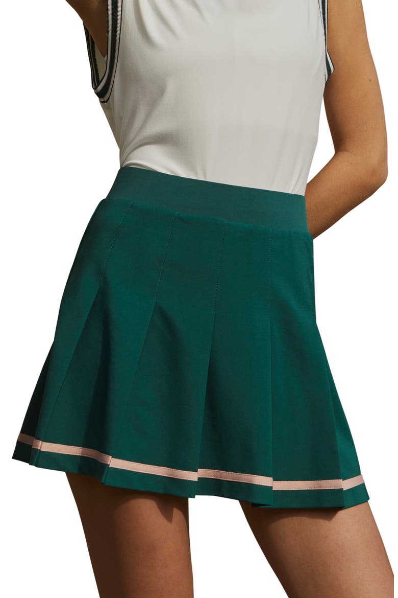 Clarendon Tipped Skort, Main, color, FOREST