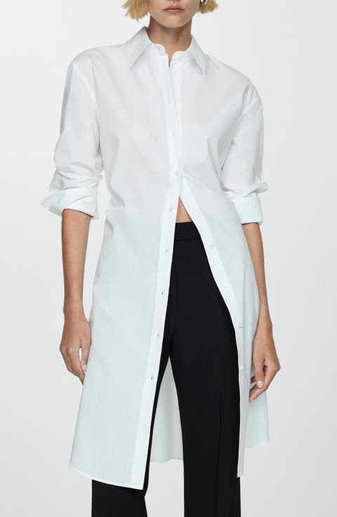 Tie Waist Long Sleeve Shirtdress
