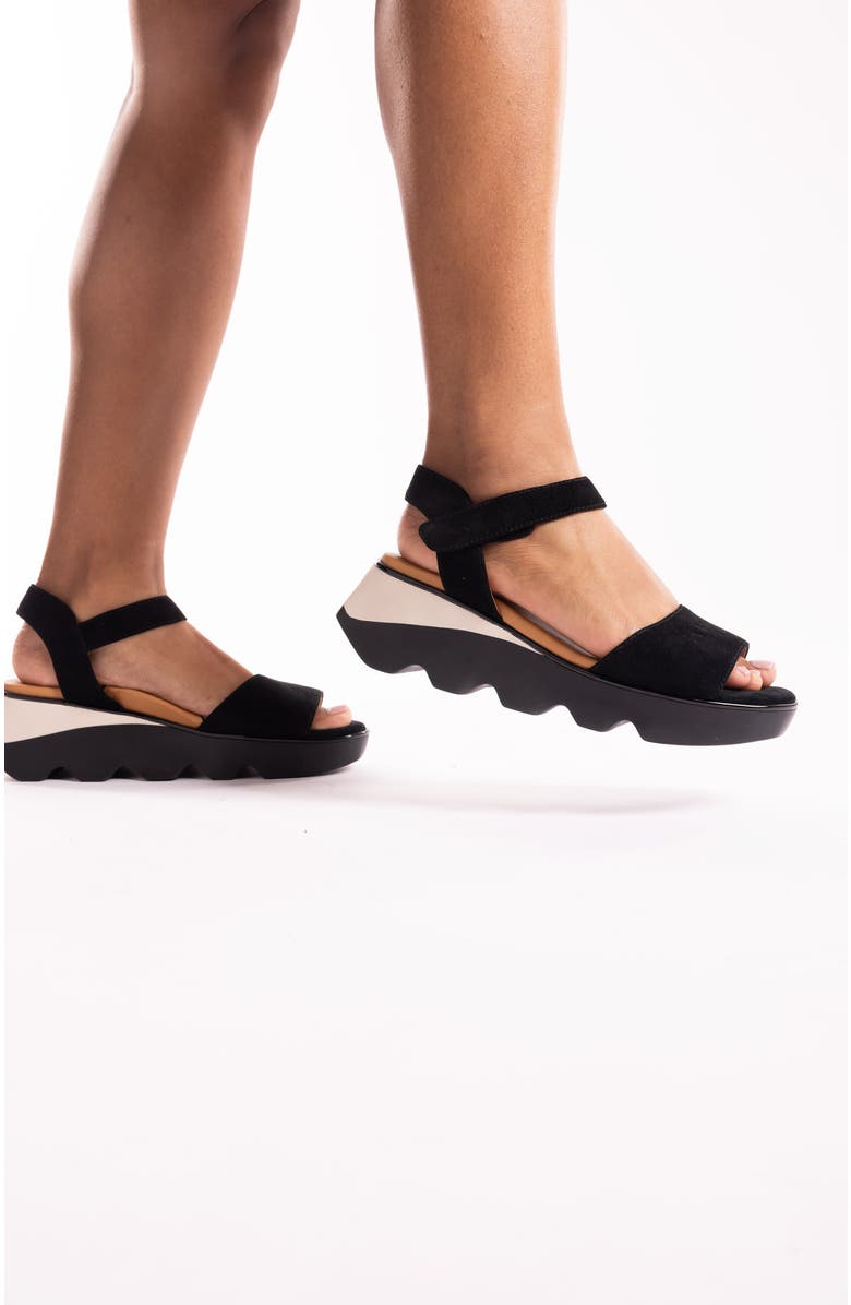 L'Amour des Pieds Halsten Sandal, Alternate, color, Black
