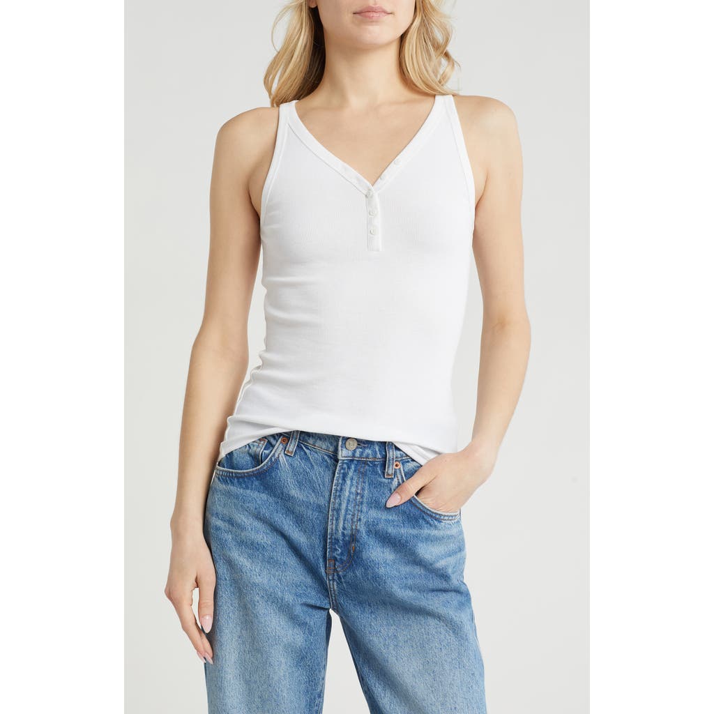 Shop Melrose And Market Ribbed Henley Tank