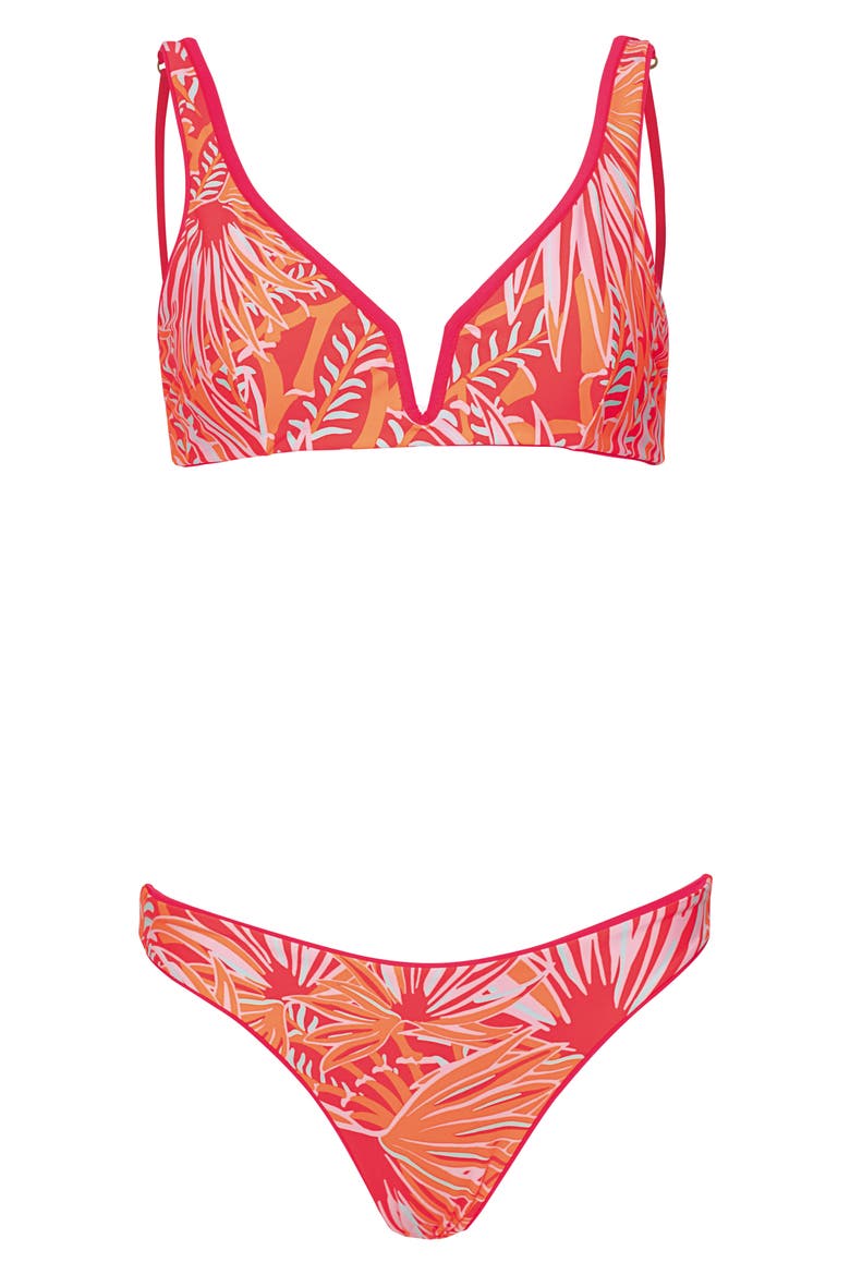 Sublimity Reversible Bikini Bottoms, Alternate, color, RED
