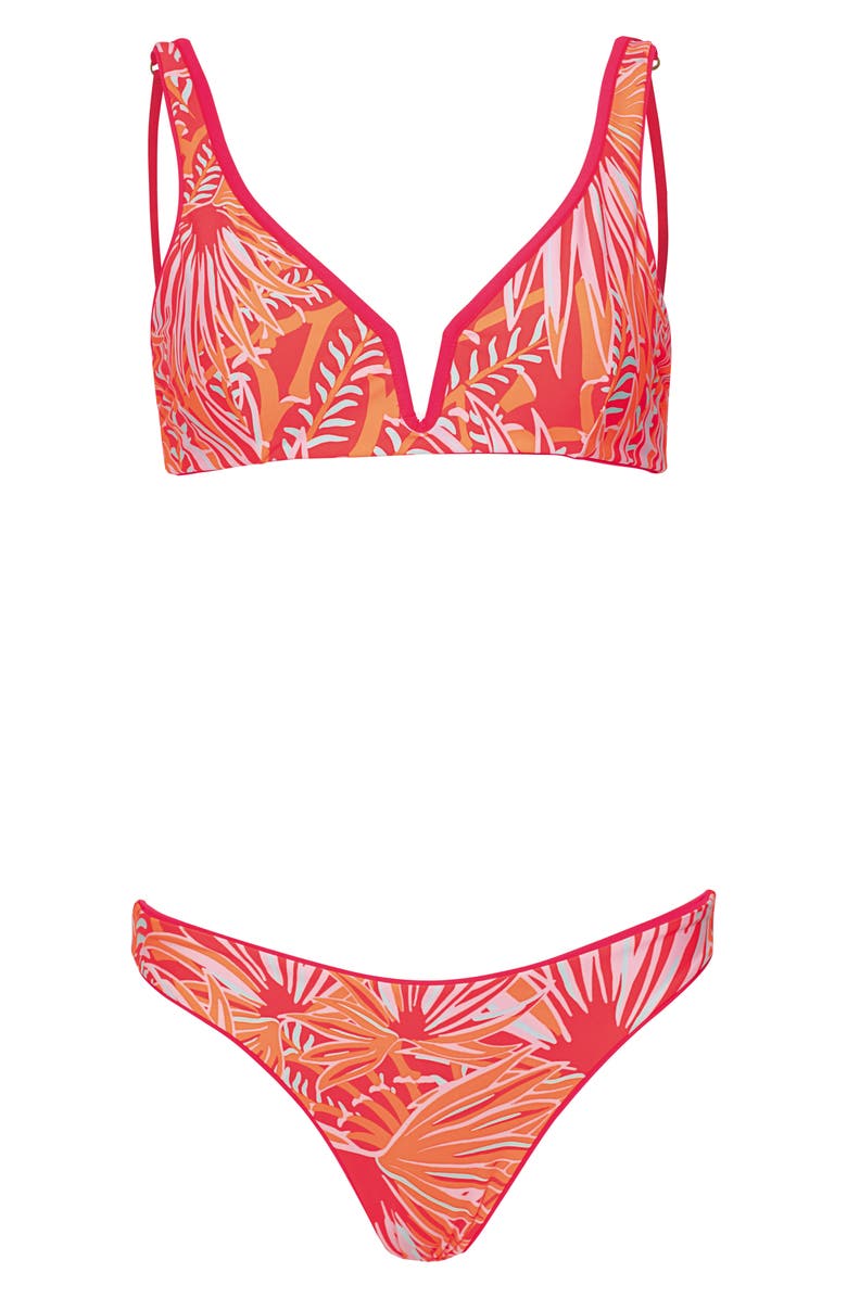 Maaji Sublimity Reversible Bikini Bottoms, Alternate, color, Red