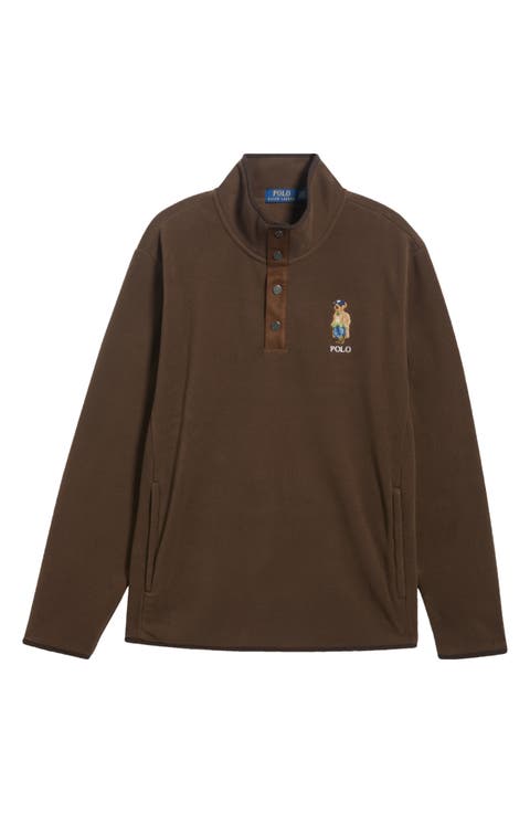 Polo Bear Fleece Quarter Zip Pullover