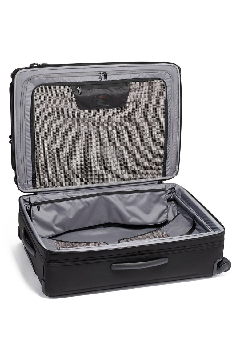 Alpha Large Expandable Checked Luggage, Alternate, color, BLACK