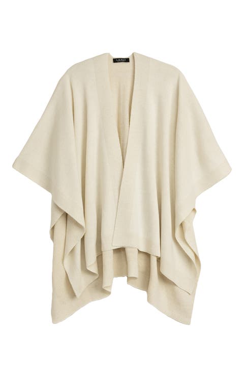 Ruana With Shine Border