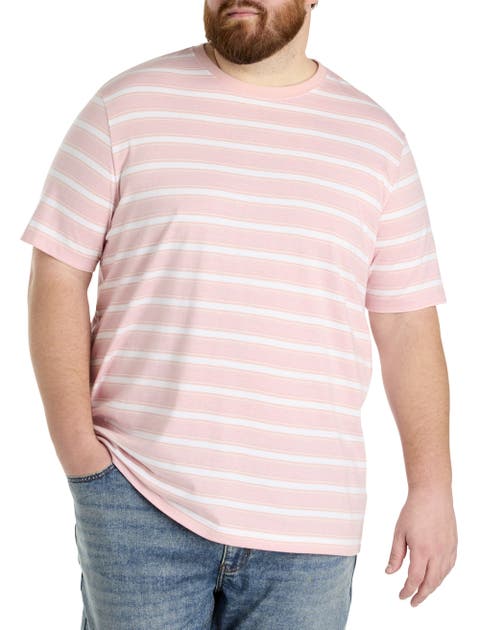 Big & Tall Moisture-Wicking Striped T-Shirt