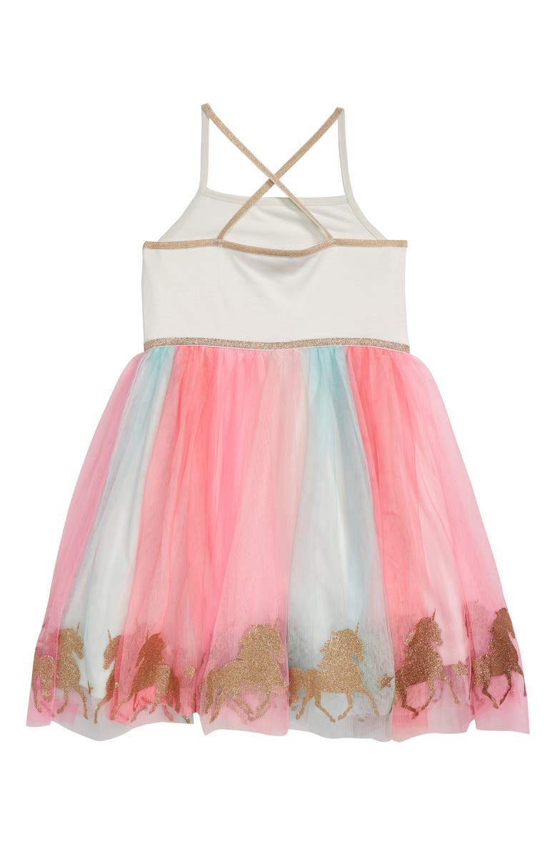 Zunie Rainbow Sleeveless Mesh Tutu Dress, Alternate, color,