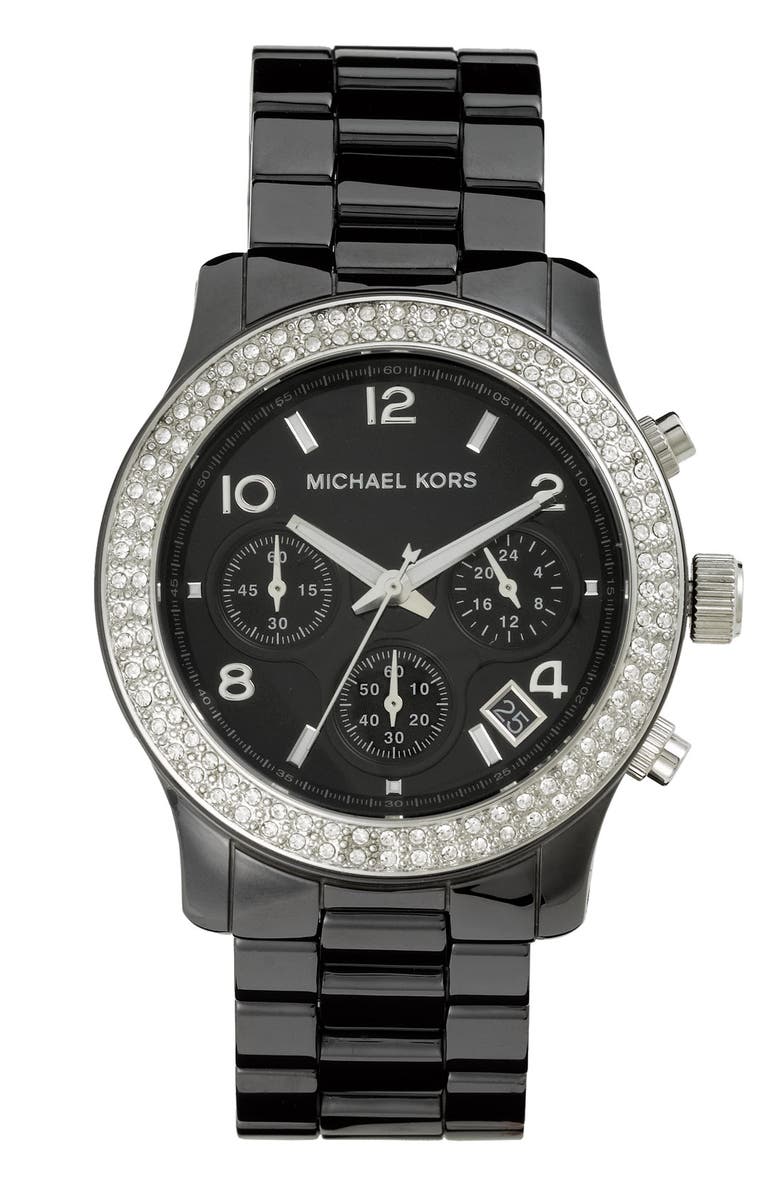 MICHAEL Michael Kors Michael Kors 'Runway Ceramic' Watch, 40mm, Main, color, 
