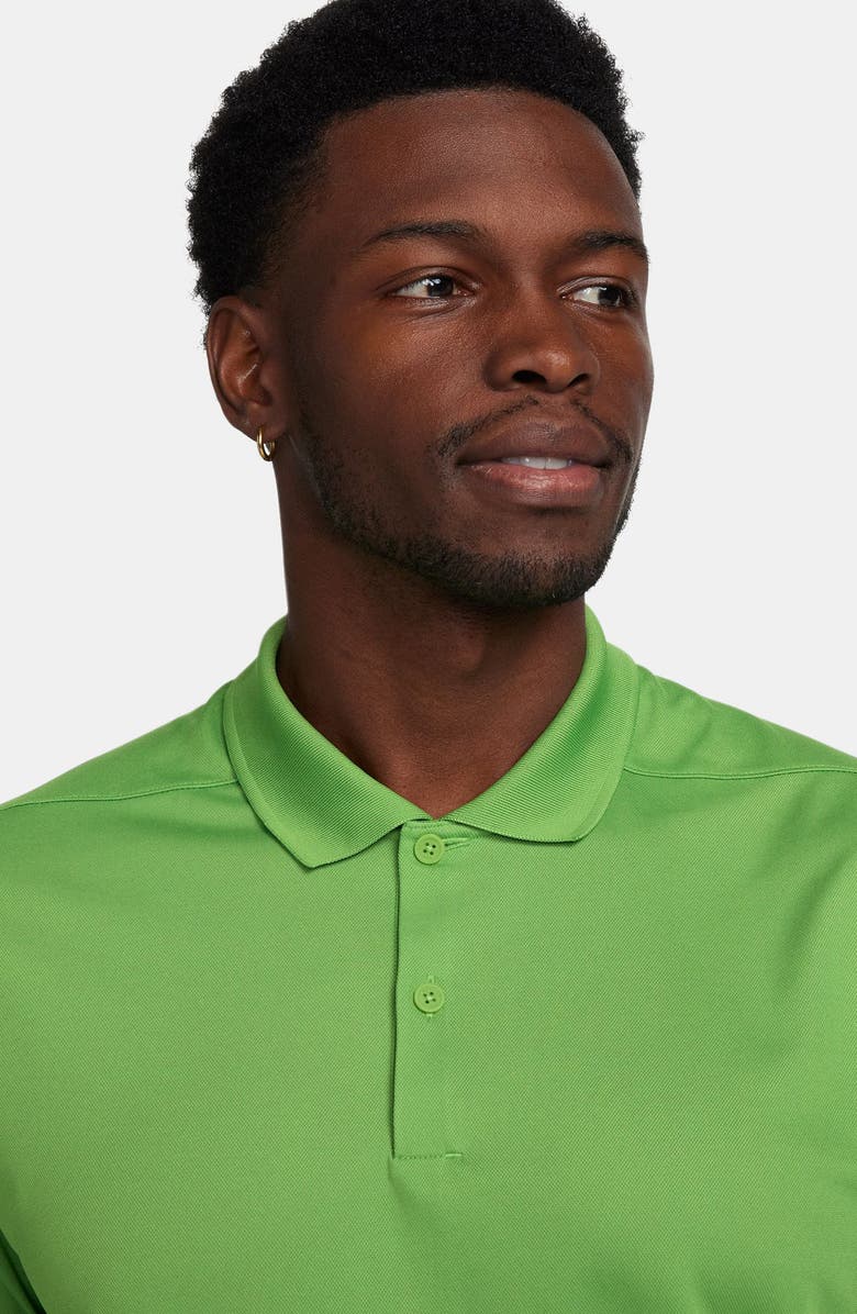 Nike Dri-FIT Piqué Golf Polo, Alternate, color, Chlorophyll/White