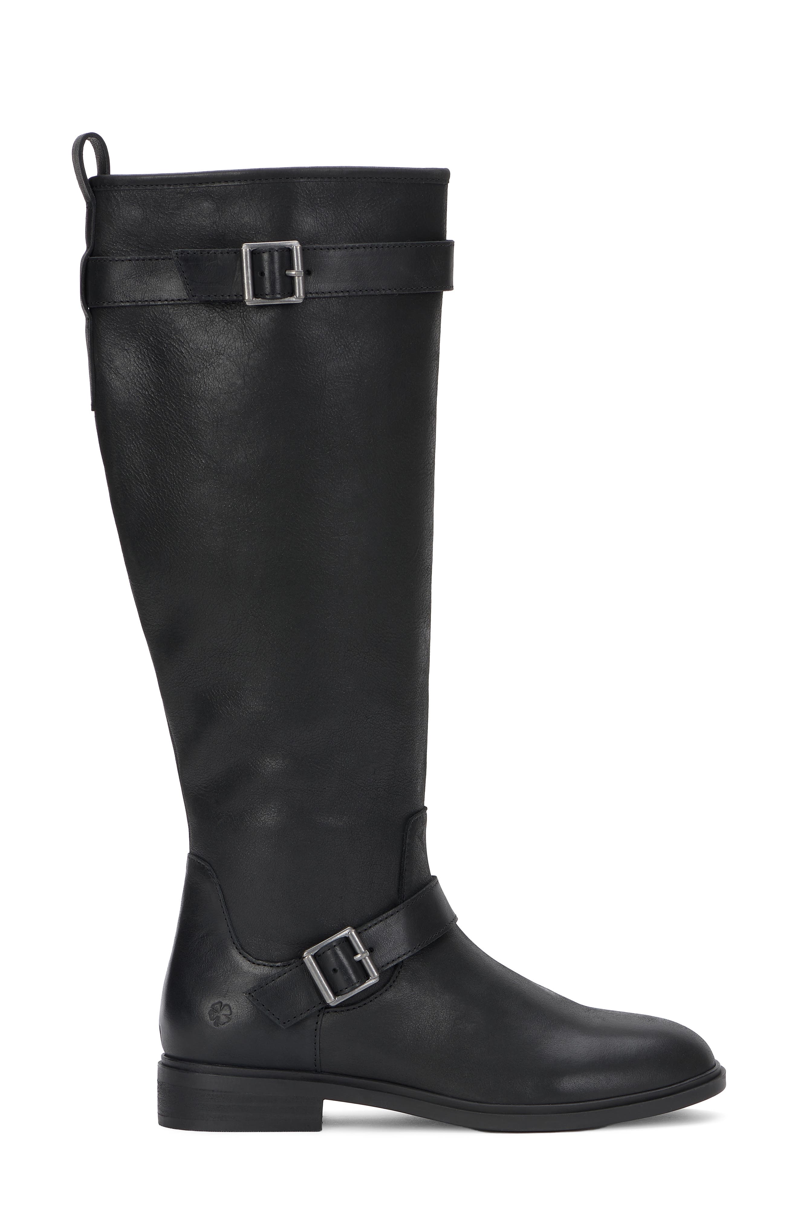 Hinley Leather Tall Boot, Alternate, color, BLACK