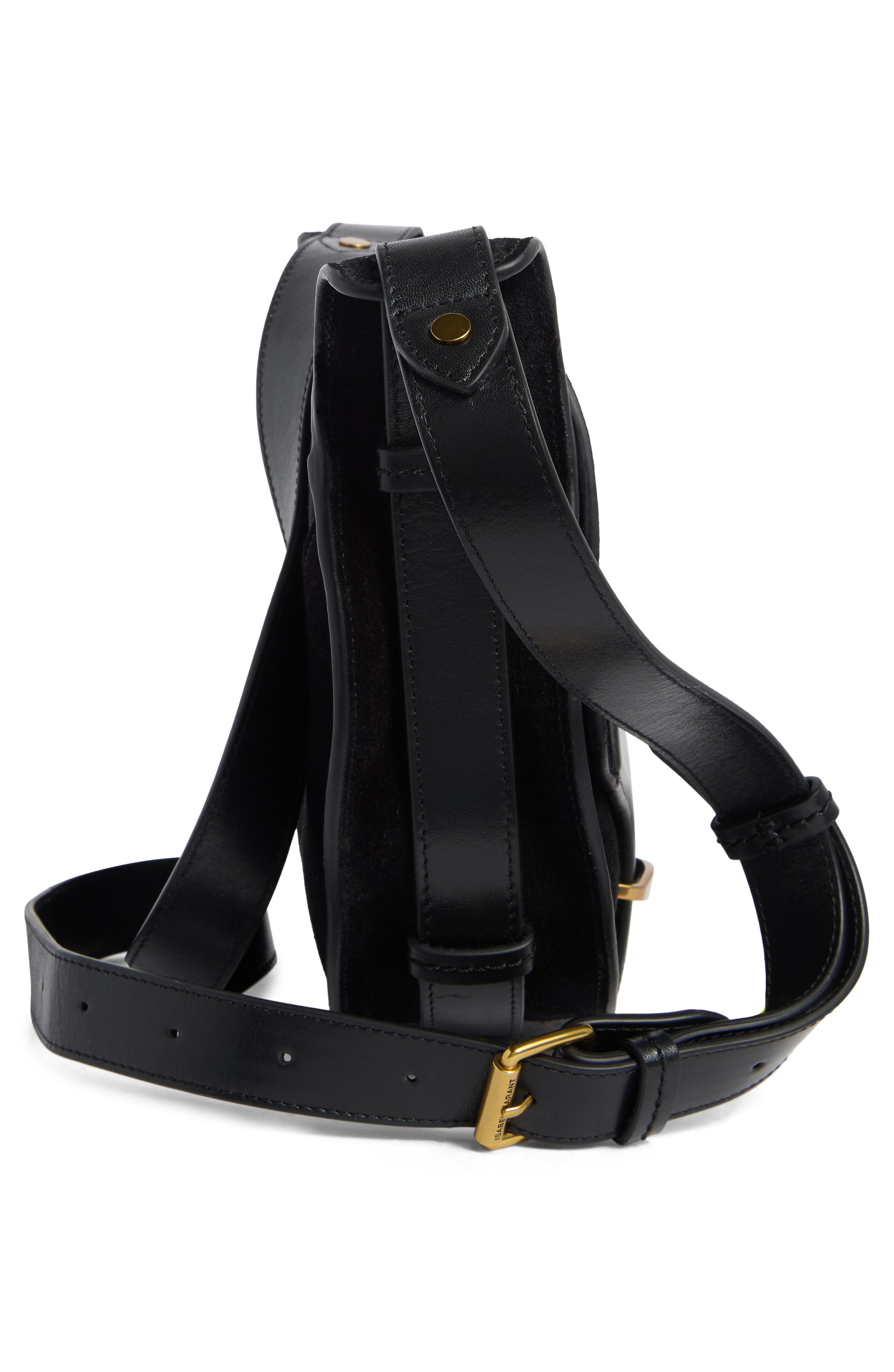 Isabel Marant Botsy Suede Crossbody Bag, Alternate, color, 