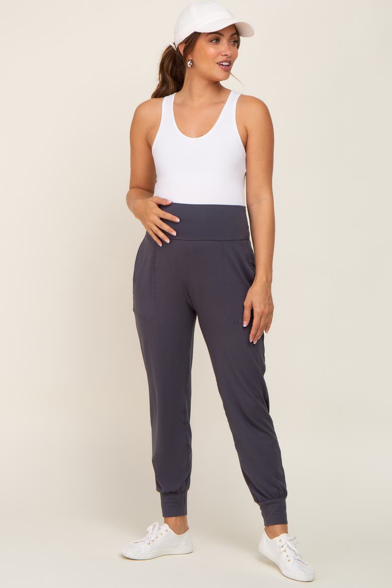 Soft Jogger Pants, Alternate, color, Charcoal Grey