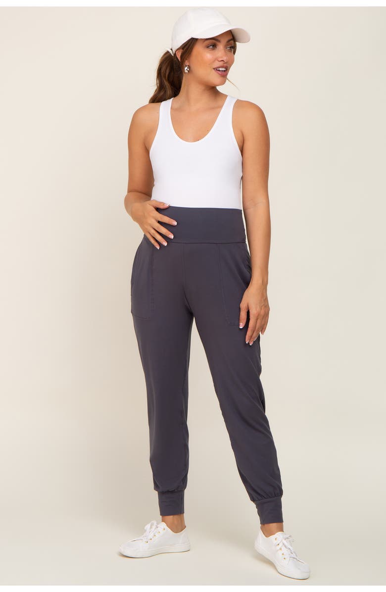 PinkBlush Soft Jogger Pants, Alternate, color, Charcoal Grey