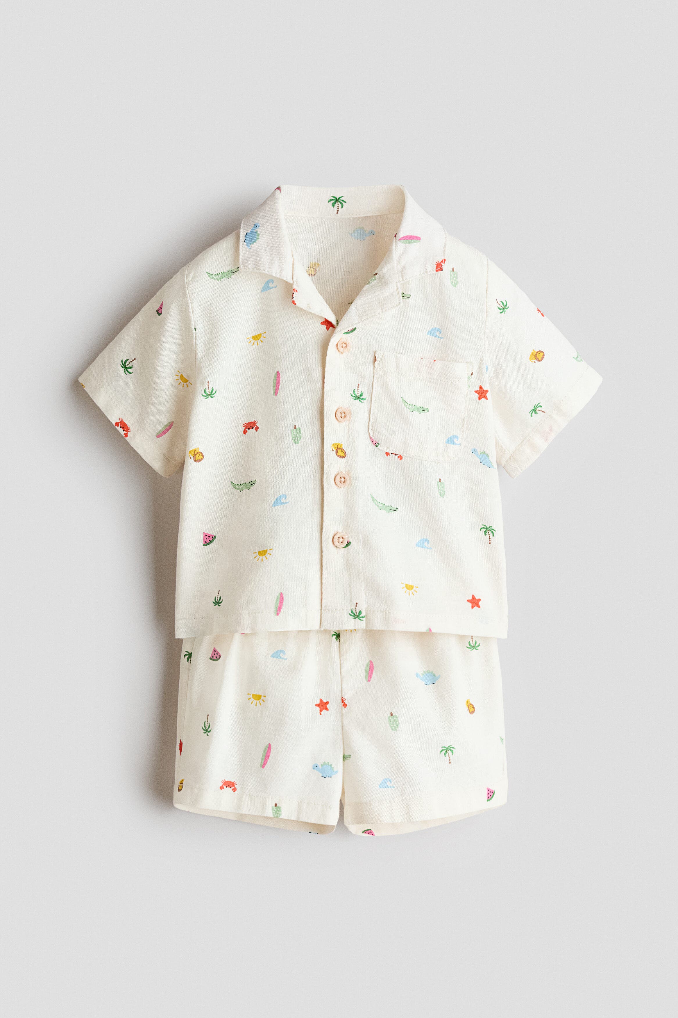 Cream/patterned