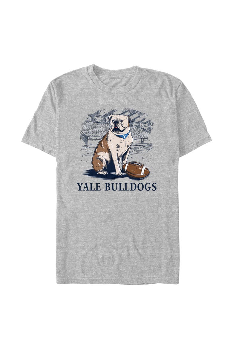 Men's Yale University Handsome Dan Football  Graphic T-Shirt, Main, color, Sport Grey