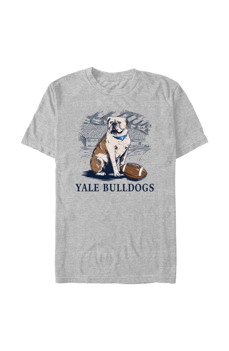 Yale University Men's Yale University Handsome Dan Football Graphic T-Shirt, Main, color, Sport Grey