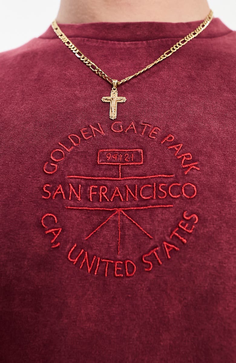 ASOS DESIGN Embroidered Oversize Heavyweight T-Shirt, Alternate, color,