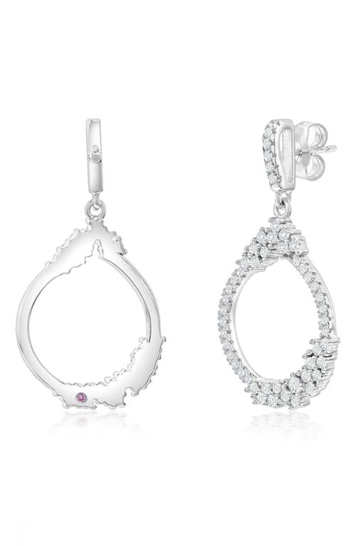 Suzy Levian Cubic Zirconia Drop Earrings