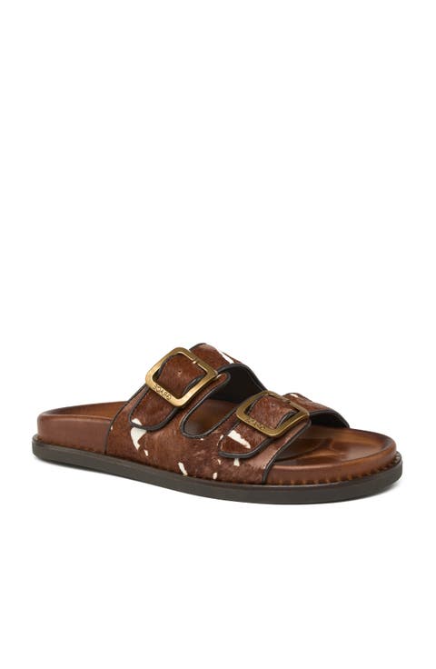 Karpathos Pony Hair Slide Sandal