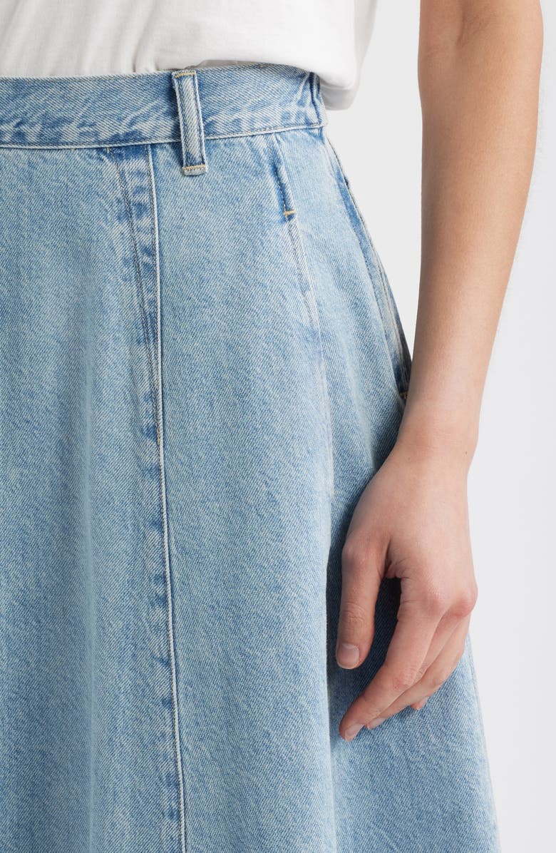Madewell Denim Midi Skirt, Alternate, color,