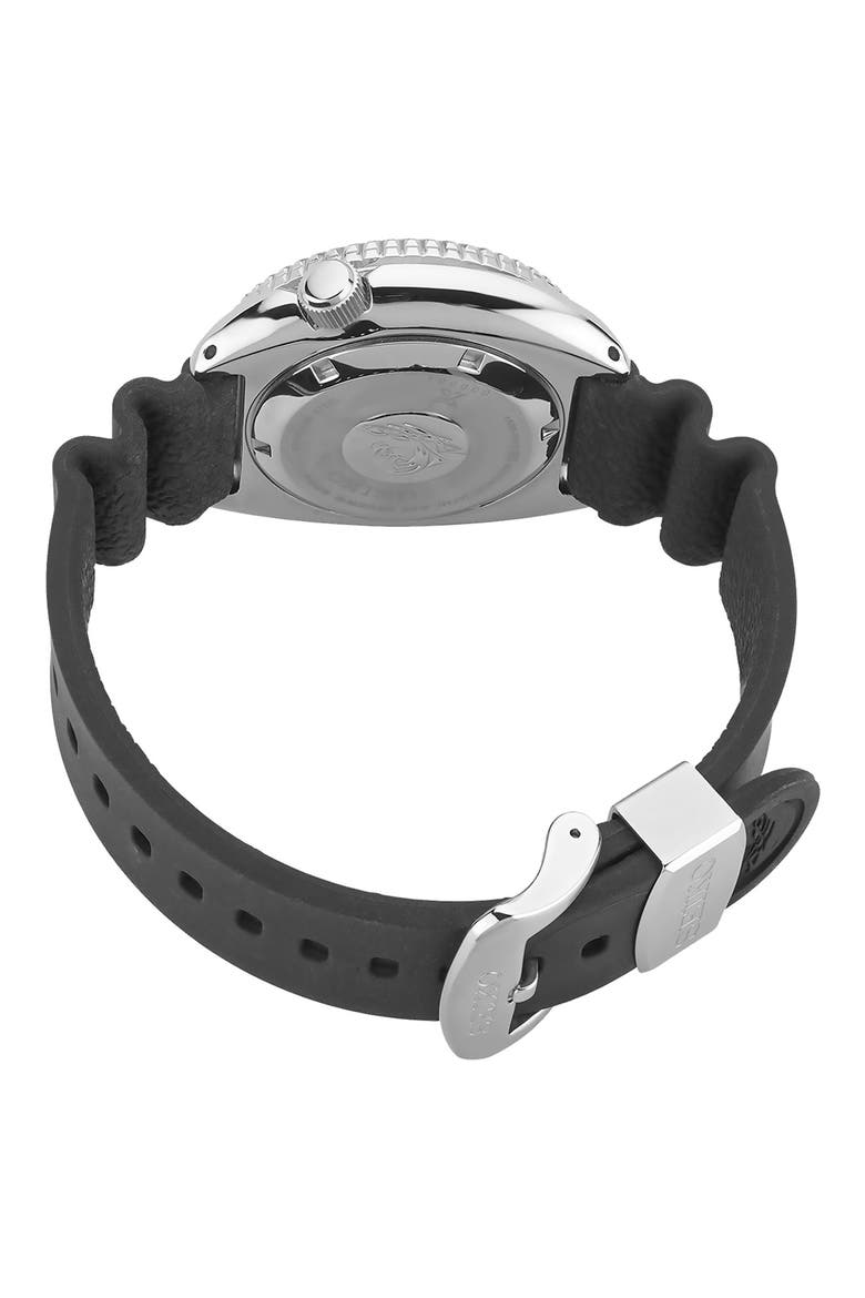 Prospex Diver Automatic Silicone Strap Watch, 45mm, Alternate, color, BLACK