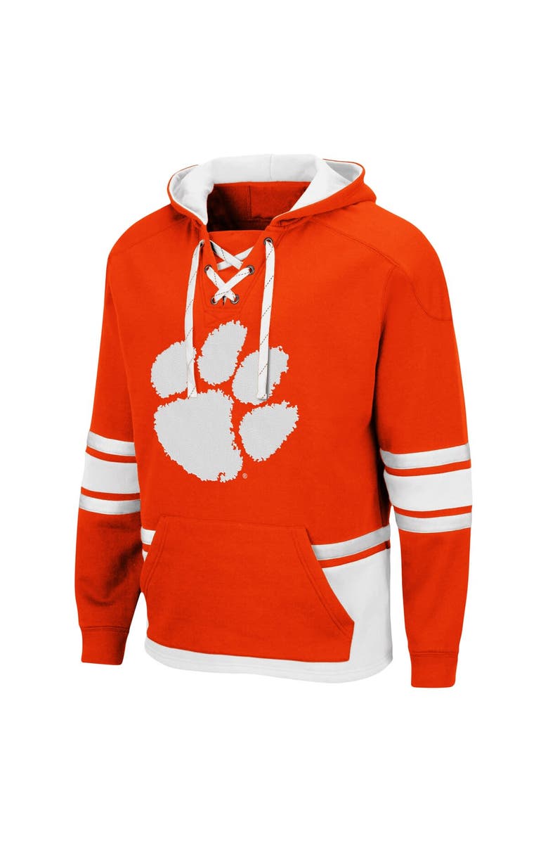 COLOSSEUM Men's Colosseum Orange Clemson Tigers Lace Up 3.0 Pullover Hoodie, Alternate, color, Orange