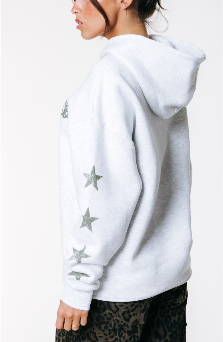 Colourful Rebel Star Logo Clean Hoodie, Alternate, color, Light/Pastel Grey