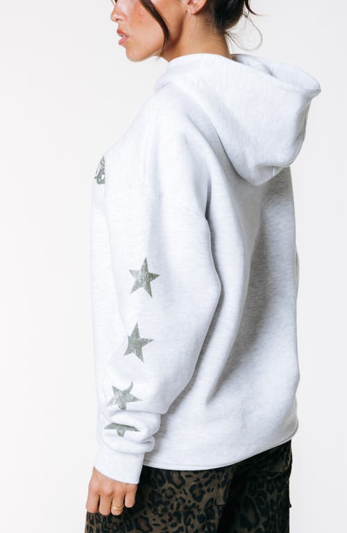 Colourful Rebel Star Logo Clean Hoodie In White