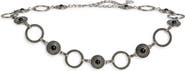 Vince Camuto Chain & Black Stone Belt