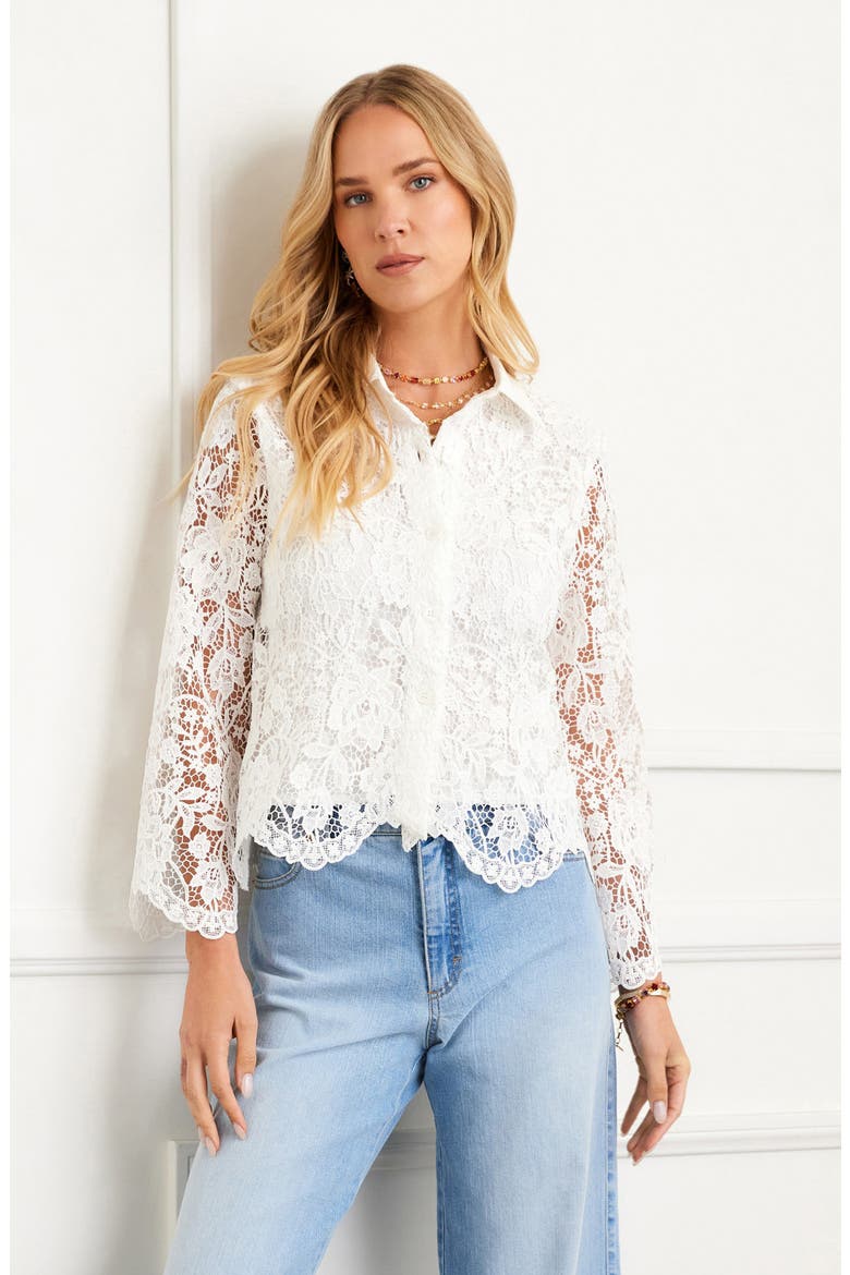 Lace Jacket, Alternate, color, OFF WHITE