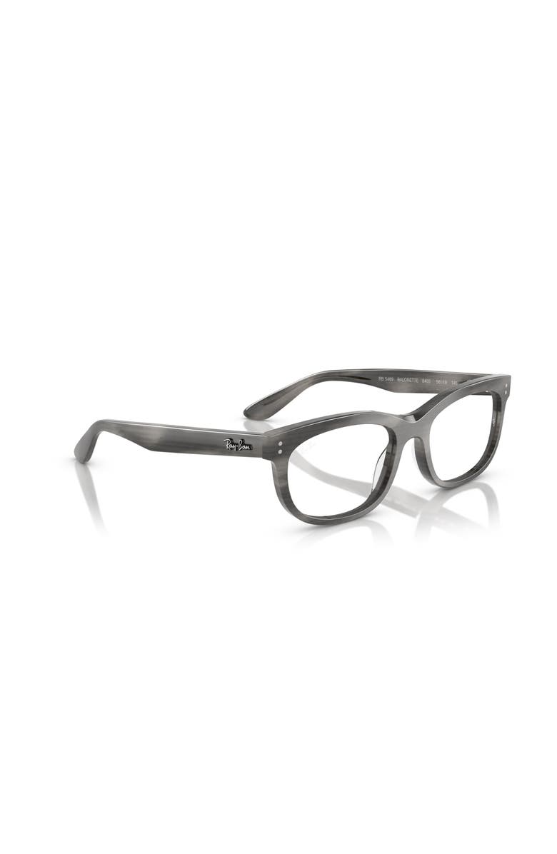 Ray-Ban 54mm Rectangle optical glasses, Alternate, color, Grey