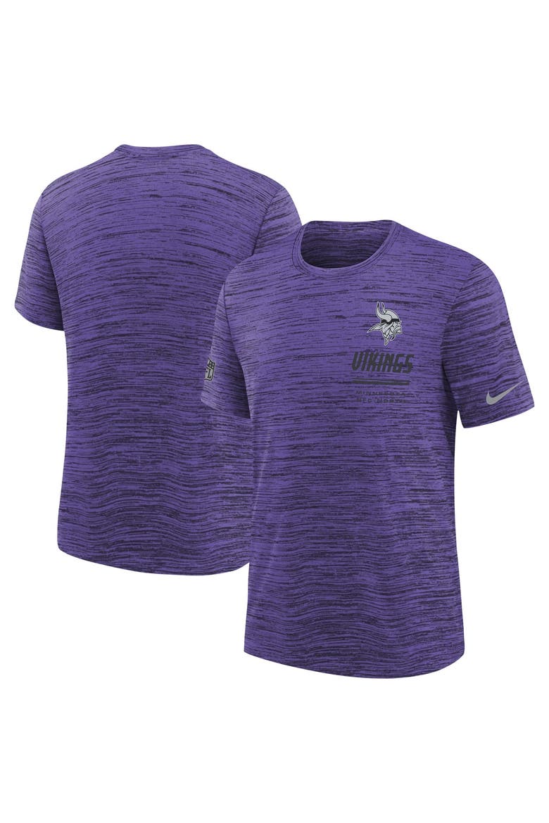 Youth Nike  Purple Minnesota Vikings Sideline Velocity Dri-FIT T-Shirt, Main, color, Purple