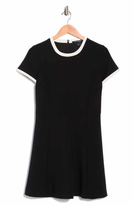 French Connection Ringer Trim Skater Minidress
